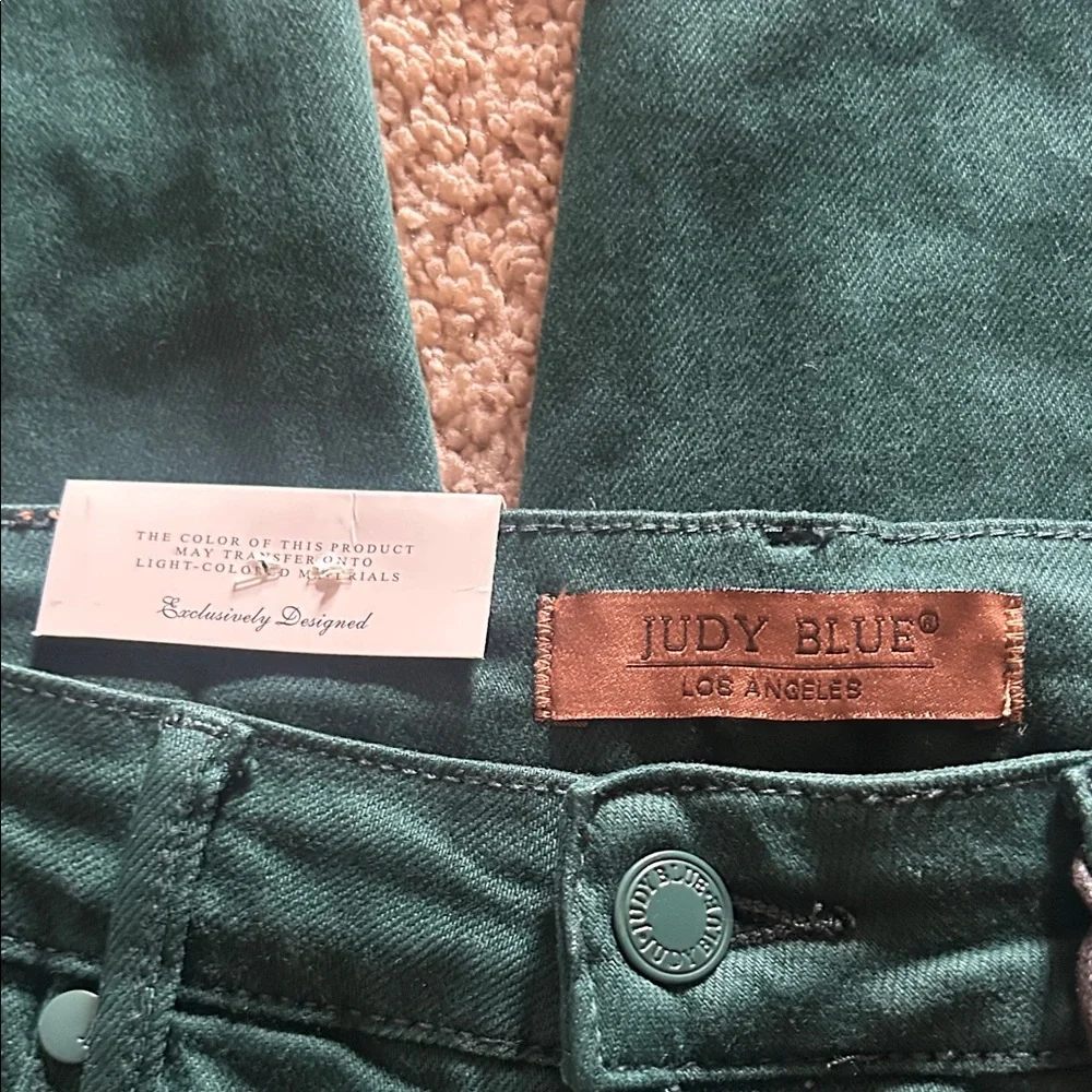 Judy Blue Teal Denim Jeans - Picture 5 of 5